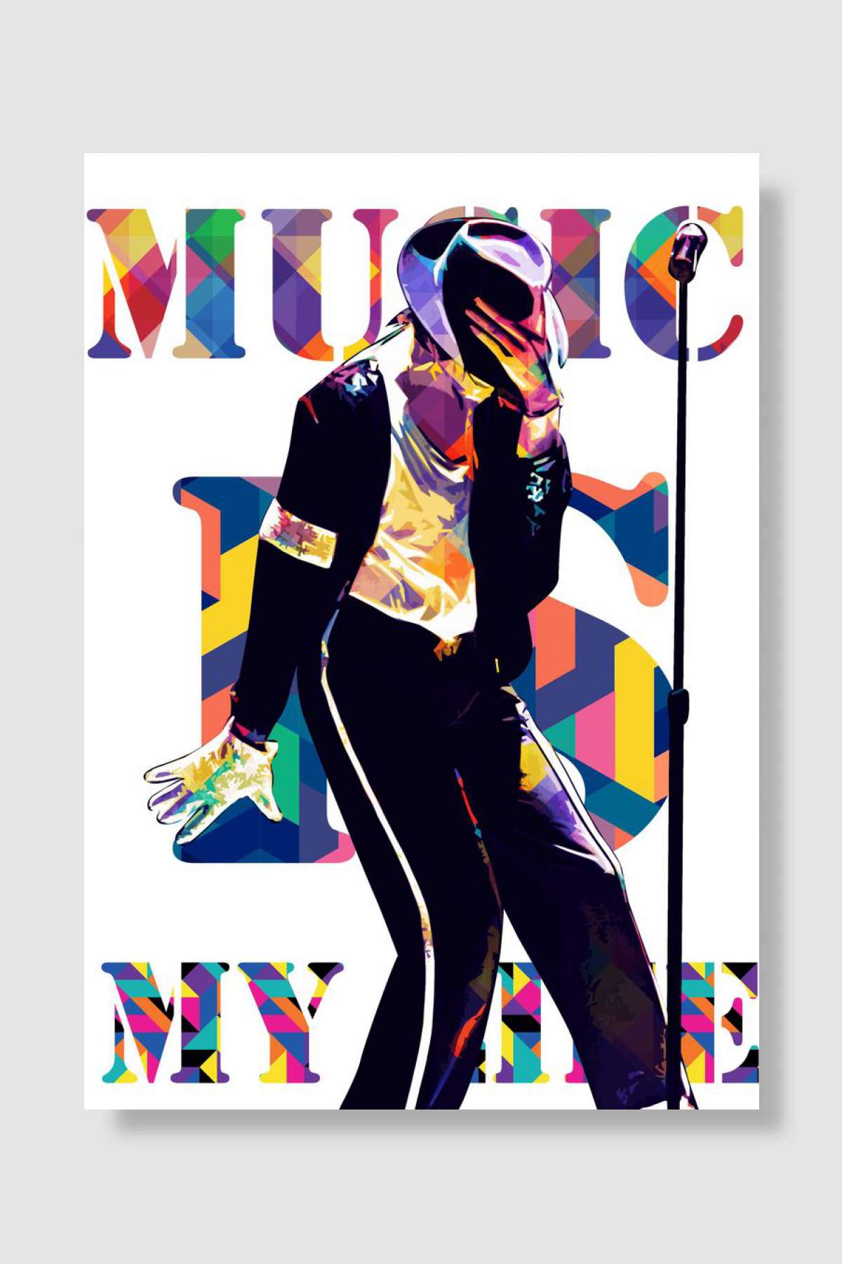 Michael Jackson Müzik Poster Çerçevesiz Yüksek Kalite Müzik Afiş Duvar Poster
