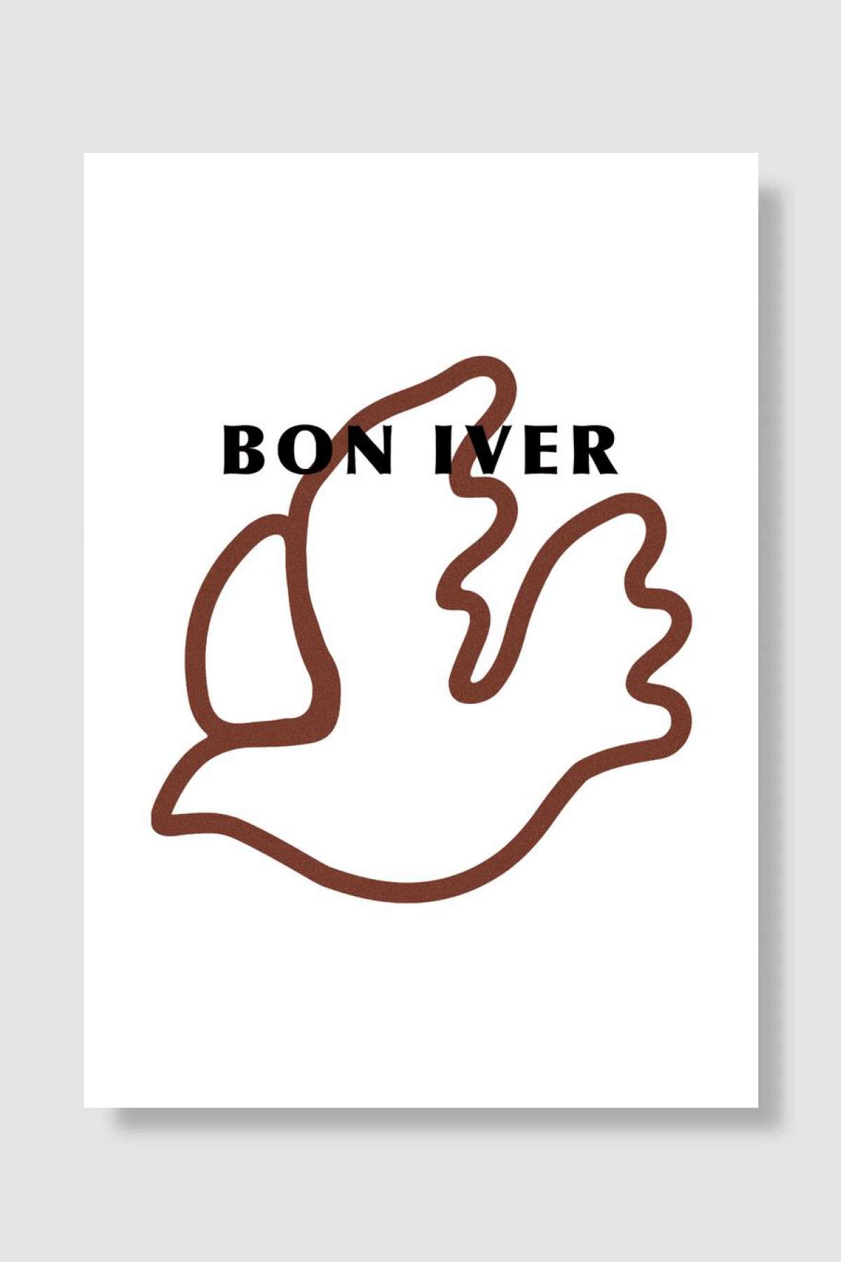 iver bon Müzik Poster Çerçevesiz Yüksek Kalite Müzik Afiş Duvar Poster