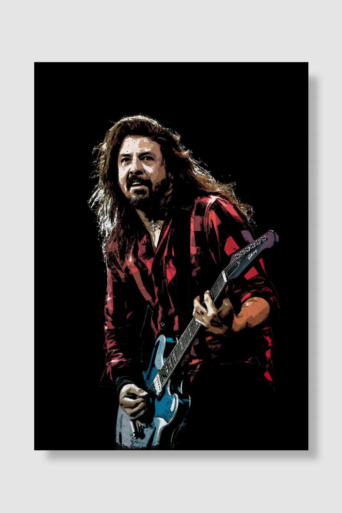 Dave Grohl posters Müzik Poster Çerçevesiz Yüksek Kalite Müzik Afiş Duvar Poster