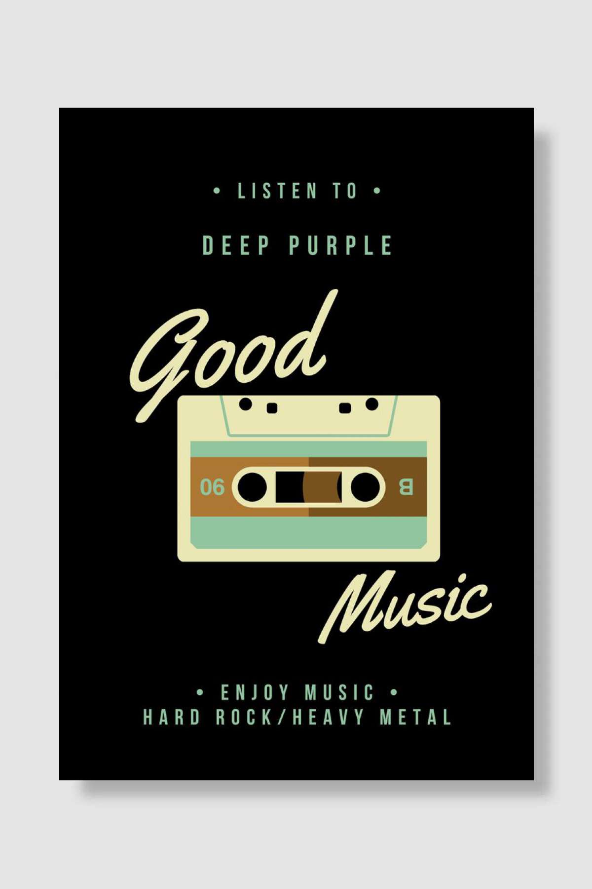 Deep Purple Rock Band Müzik Poster Çerçevesiz Yüksek Kalite Müzik Afiş Duvar Poster