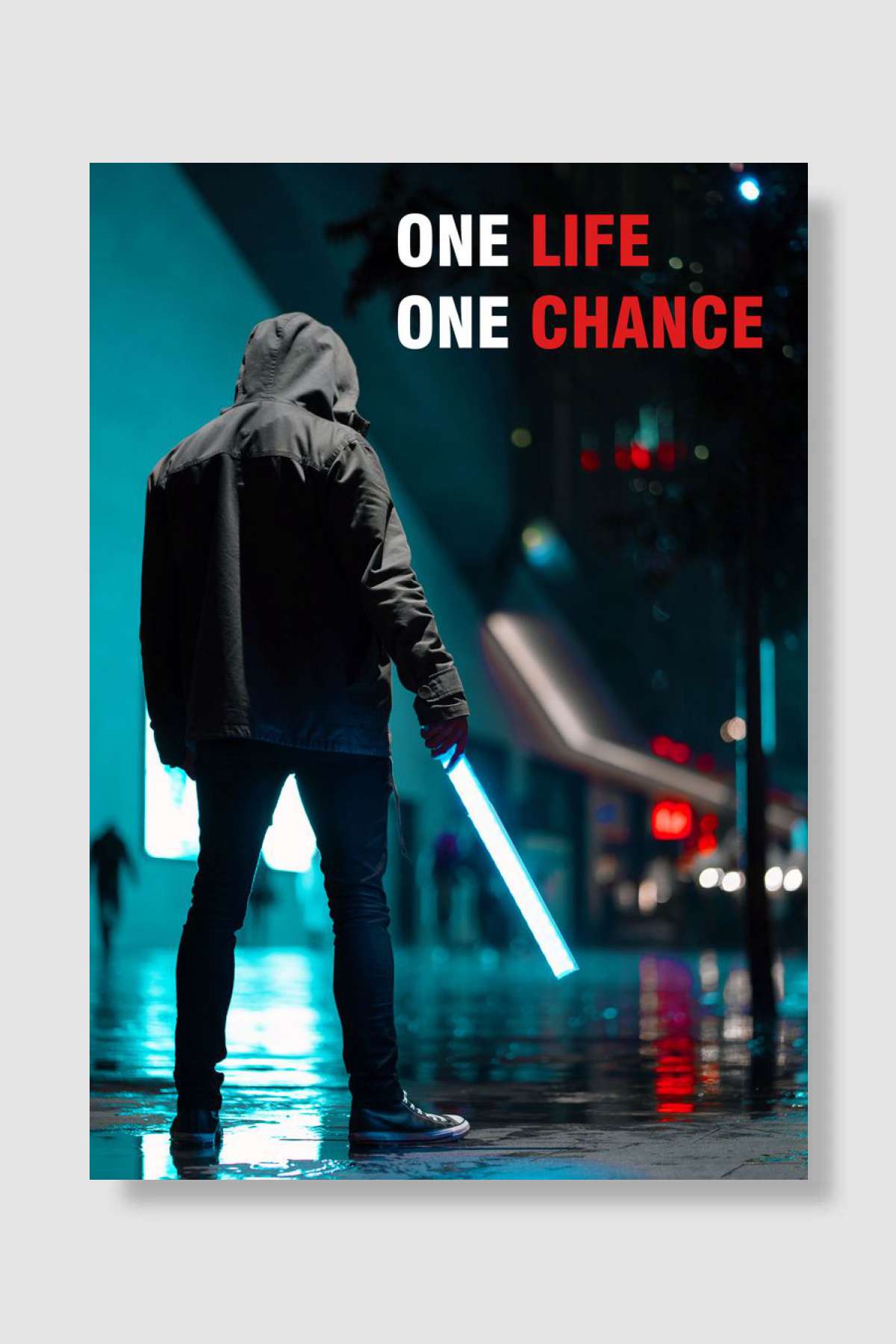 One Life One Chance Müzik Poster Çerçevesiz Yüksek Kalite Müzik Afiş Duvar Poster