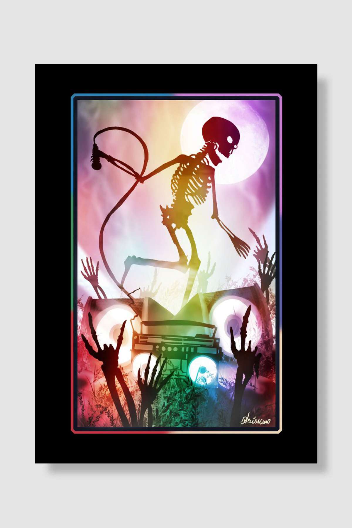 Night of the Dancing Dead Müzik Poster Çerçevesiz Yüksek Kalite Müzik Afiş Duvar Poster