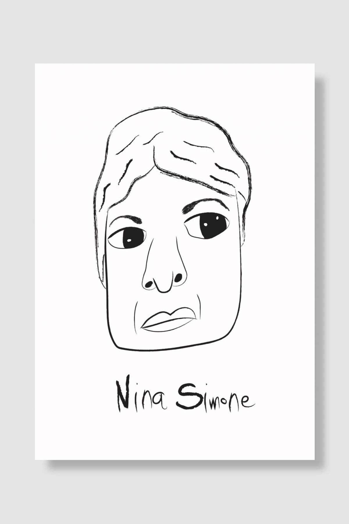 Nina Simone Müzik Poster Çerçevesiz Yüksek Kalite Müzik Afiş Duvar Poster