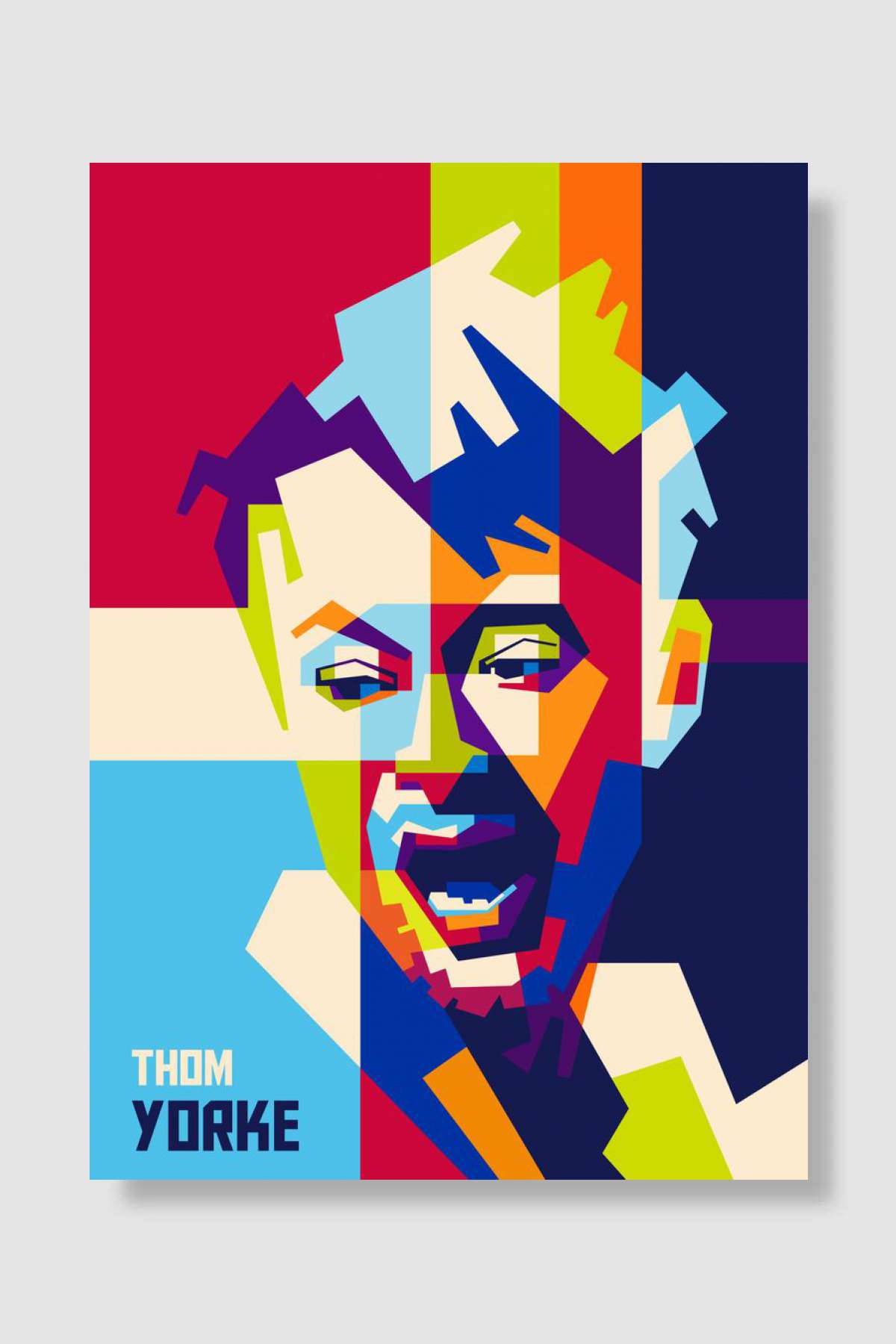 Thom Yorke Müzik Poster Çerçevesiz Yüksek Kalite Müzik Afiş Duvar Poster