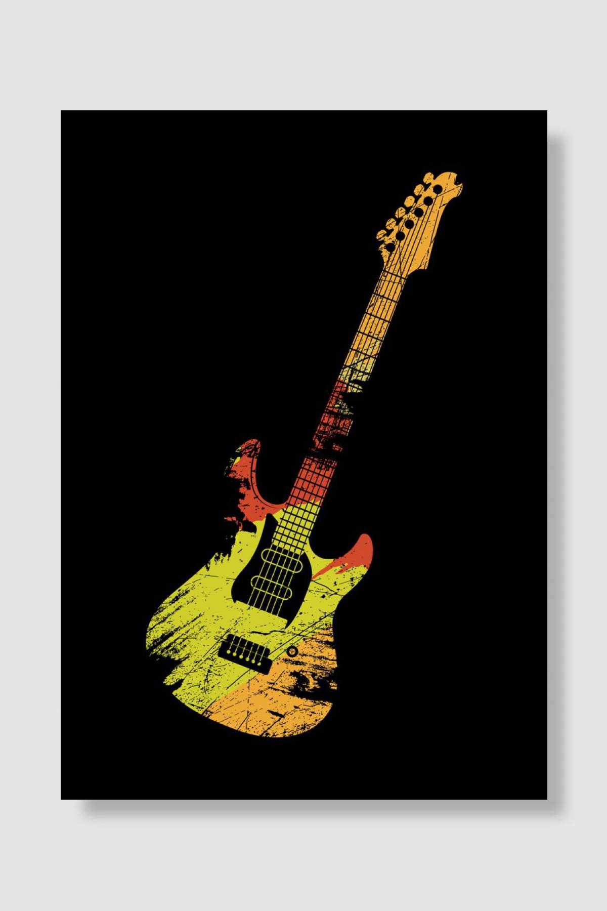 Guitar Gift for Guitarist Müzik Poster Çerçevesiz Yüksek Kalite Müzik Afiş Duvar Poster