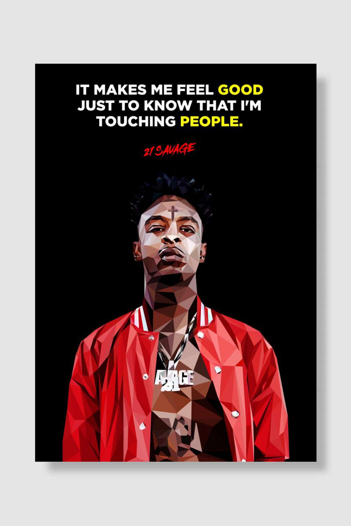 21savage Müzik Poster Çerçevesiz Yüksek Kalite Müzik Afiş Duvar Poster