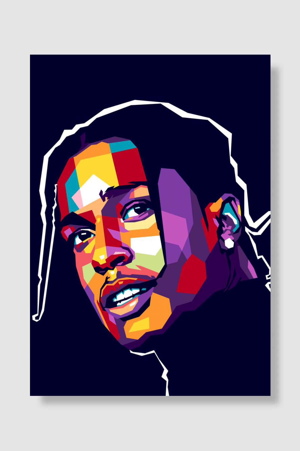 Asap Rocky Müzik Poster Çerçevesiz Yüksek Kalite Müzik Afiş Duvar Poster