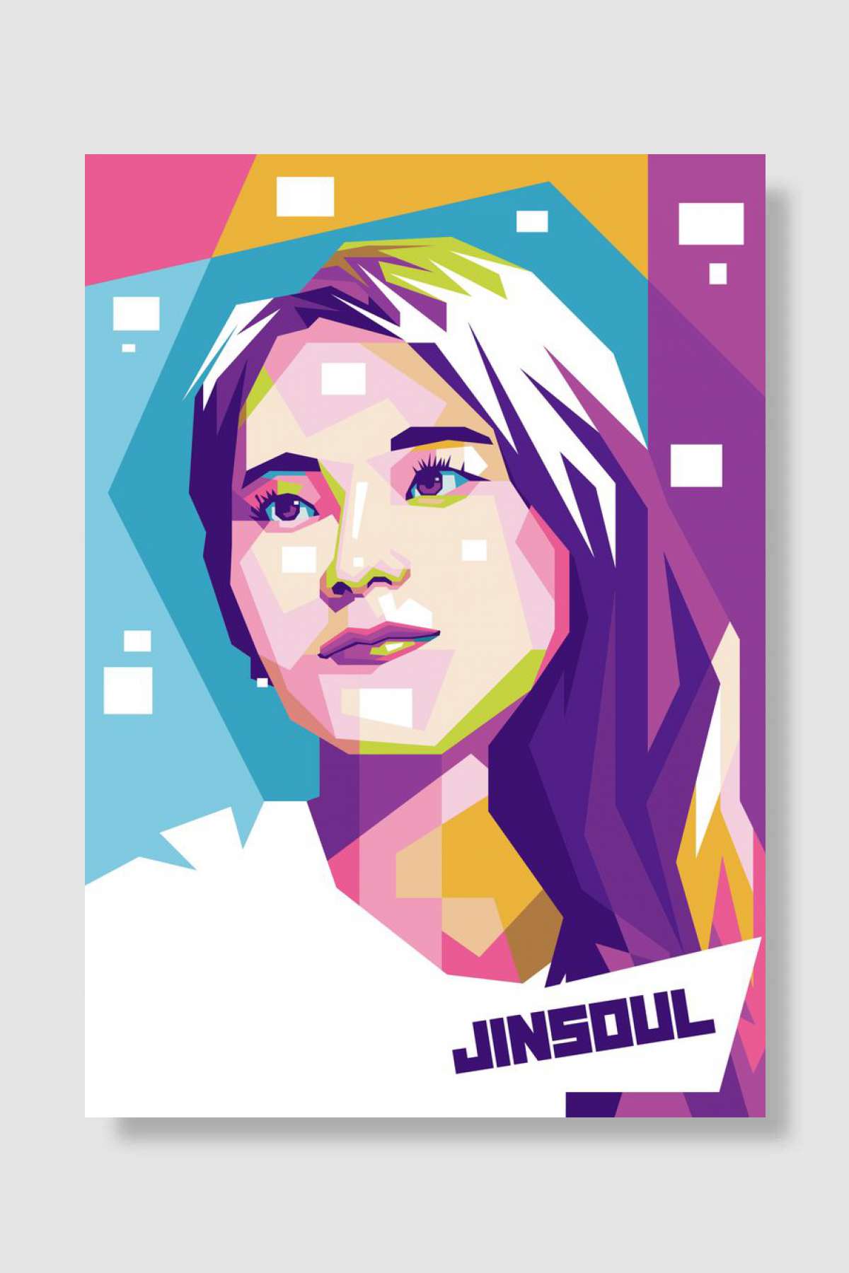 LOONA JINSOUL Müzik Poster Çerçevesiz Yüksek Kalite Müzik Afiş Duvar Poster