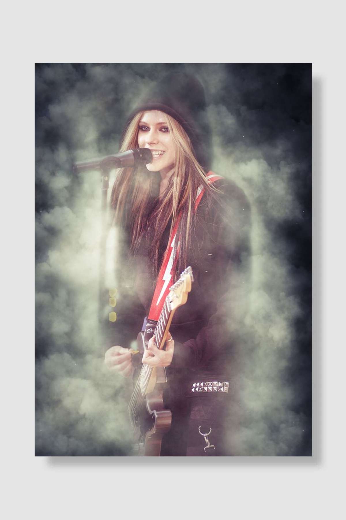 Avril Lavigne Müzik Poster Çerçevesiz Yüksek Kalite Müzik Afiş Duvar Poster