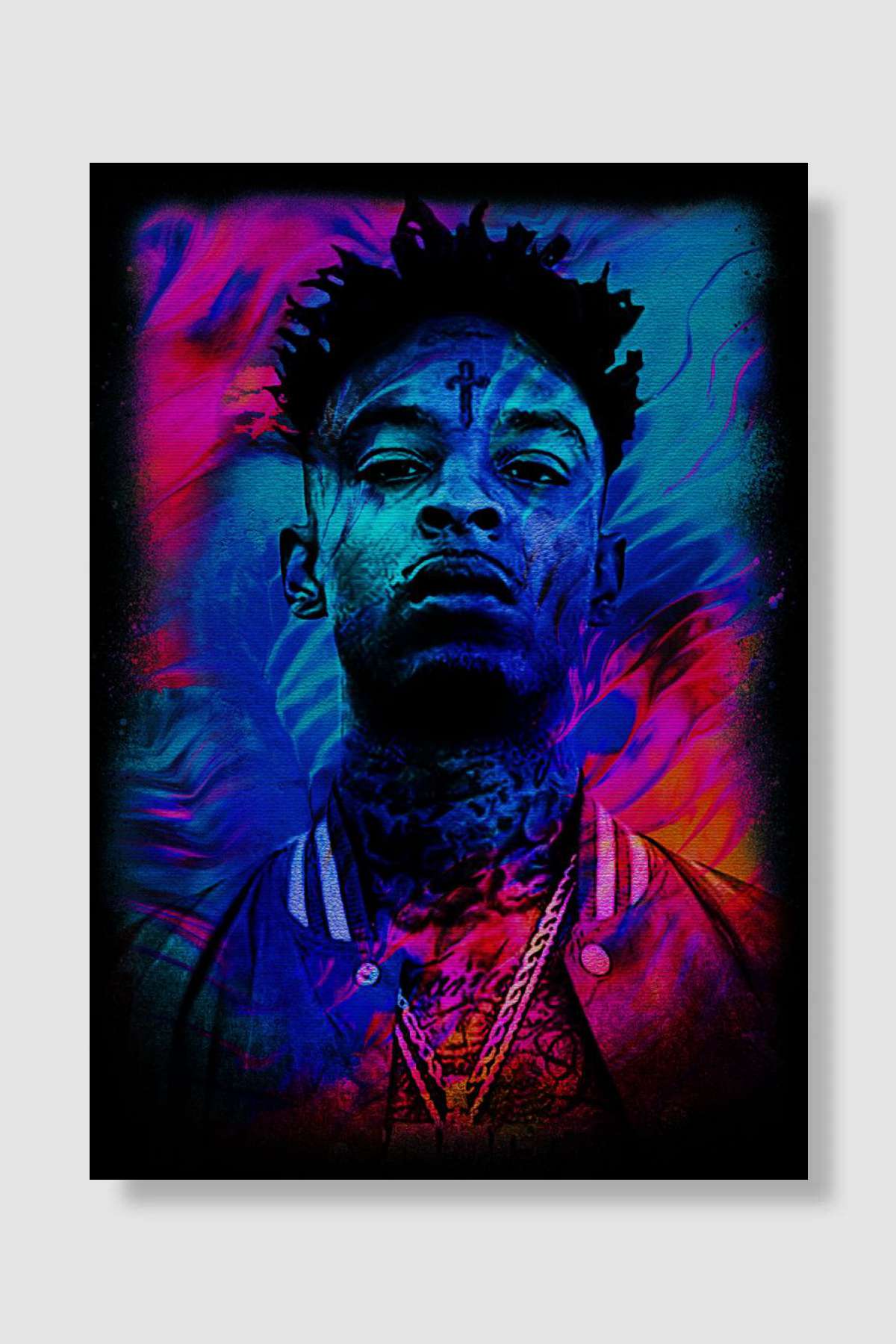 21 savage Müzik Poster Çerçevesiz Yüksek Kalite Müzik Afiş Duvar Poster