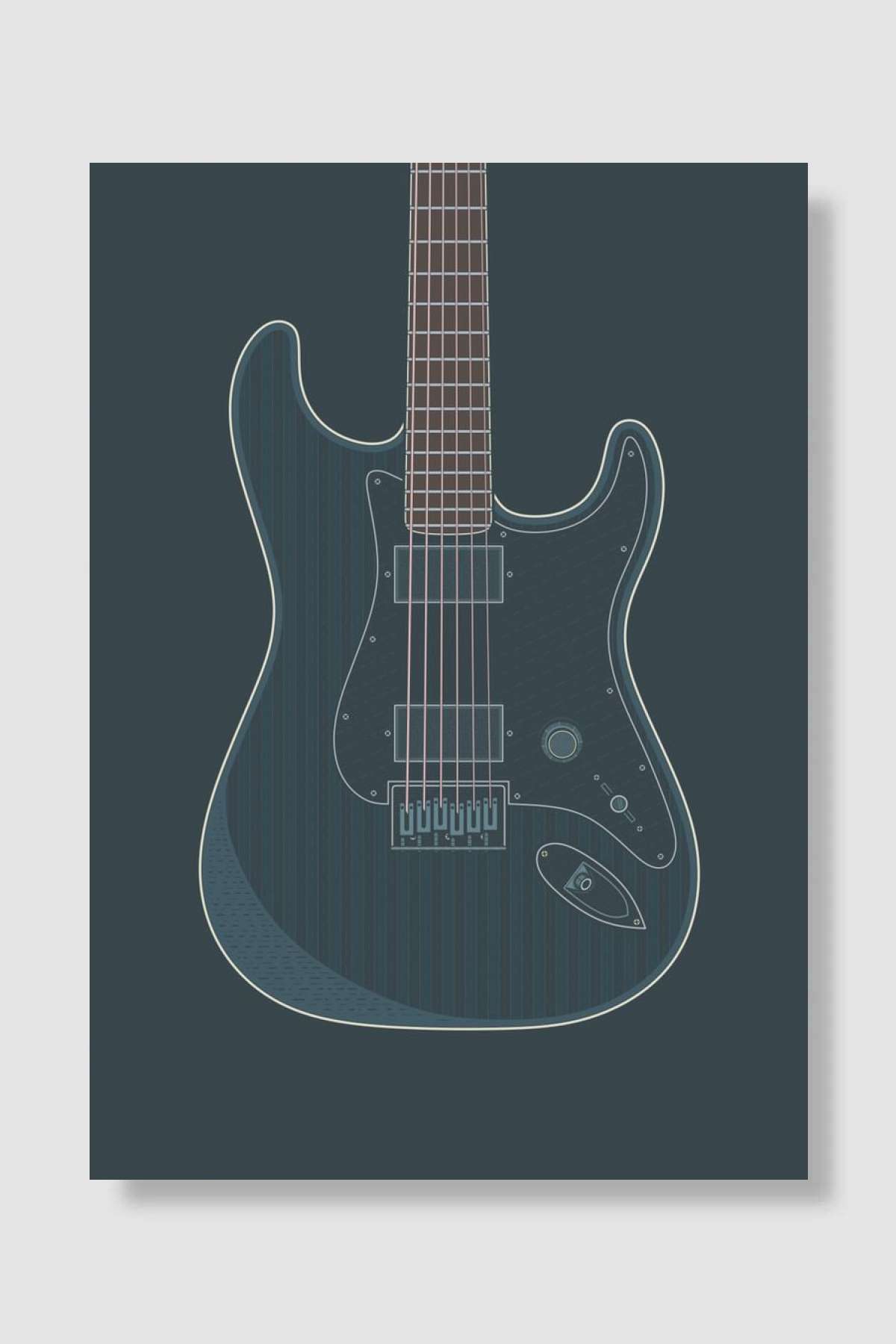 Signature Metal Strat Müzik Poster Çerçevesiz Yüksek Kalite Müzik Afiş Duvar Poster