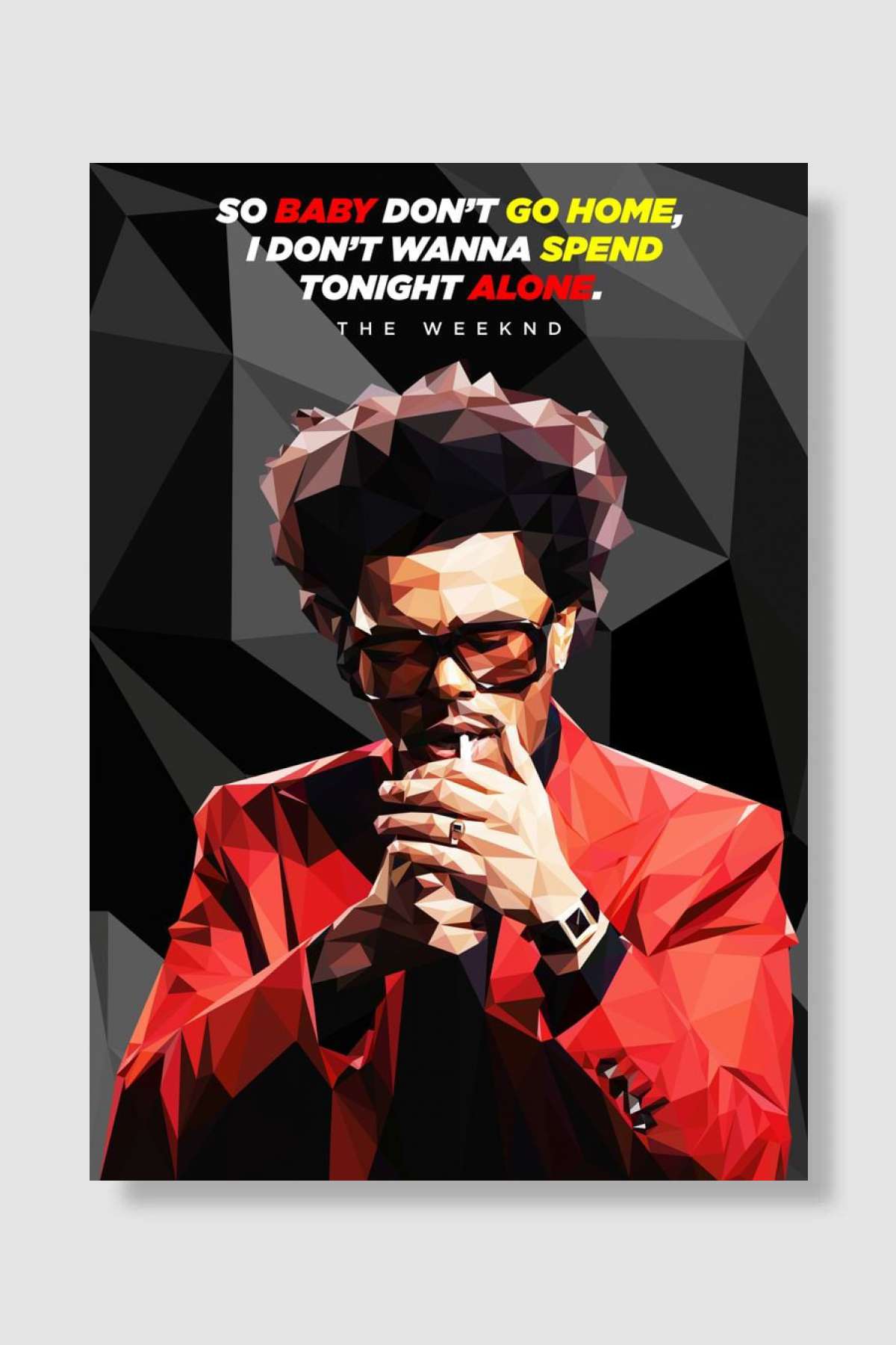 THE WEEKND Müzik Poster Çerçevesiz Yüksek Kalite Müzik Afiş Duvar Poster - En İyi Fiyatlarla