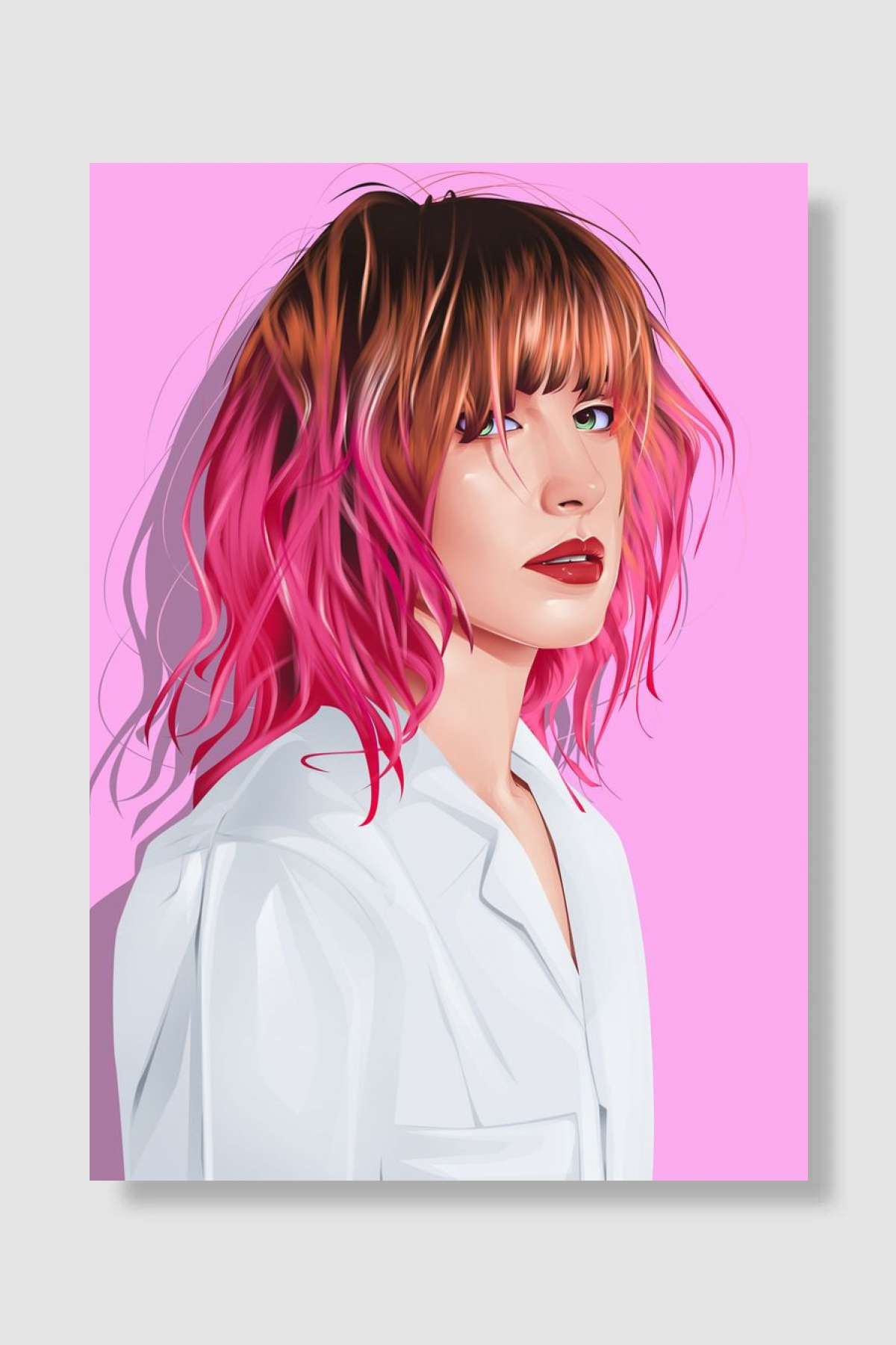 Hayley Williams Müzik Poster Çerçevesiz Yüksek Kalite Müzik Afiş Duvar Poster