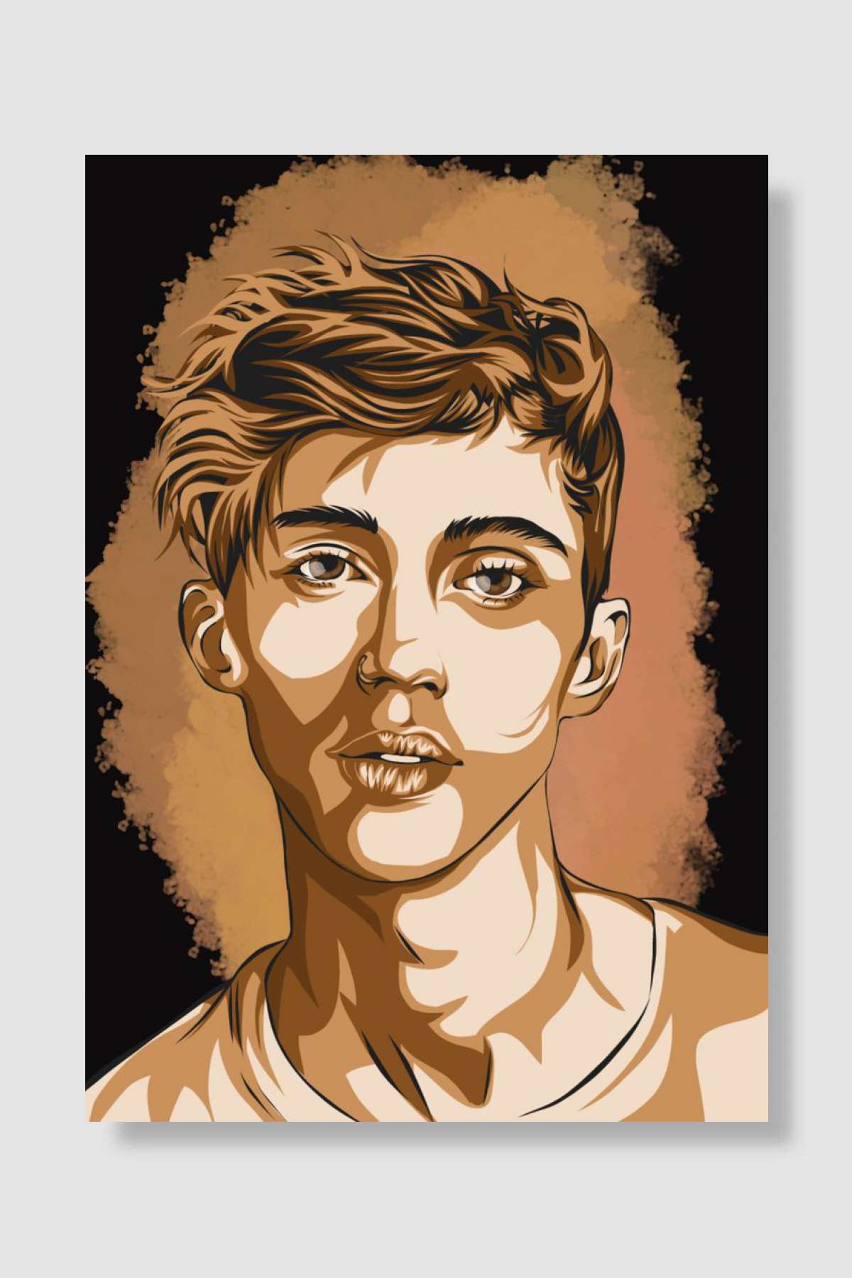 Troye Sivan fanart Müzik Poster Çerçevesiz Yüksek Kalite Müzik Afiş Duvar Poster
