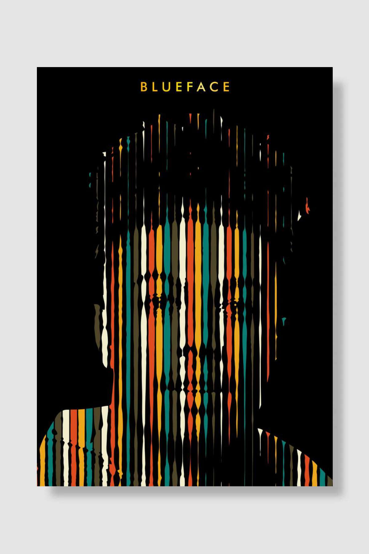 BLUEFACE Müzik Poster Çerçevesiz Yüksek Kalite Müzik Afiş Duvar Poster