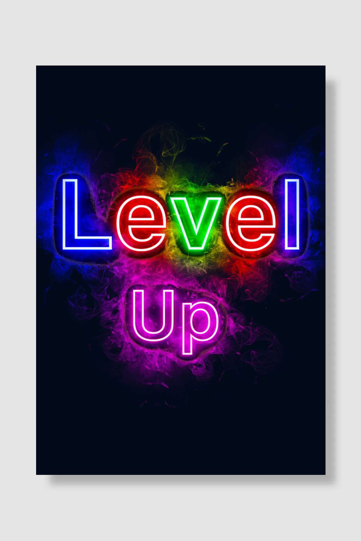 level up smoky Müzik Poster Çerçevesiz Yüksek Kalite Müzik Afiş Duvar Poster