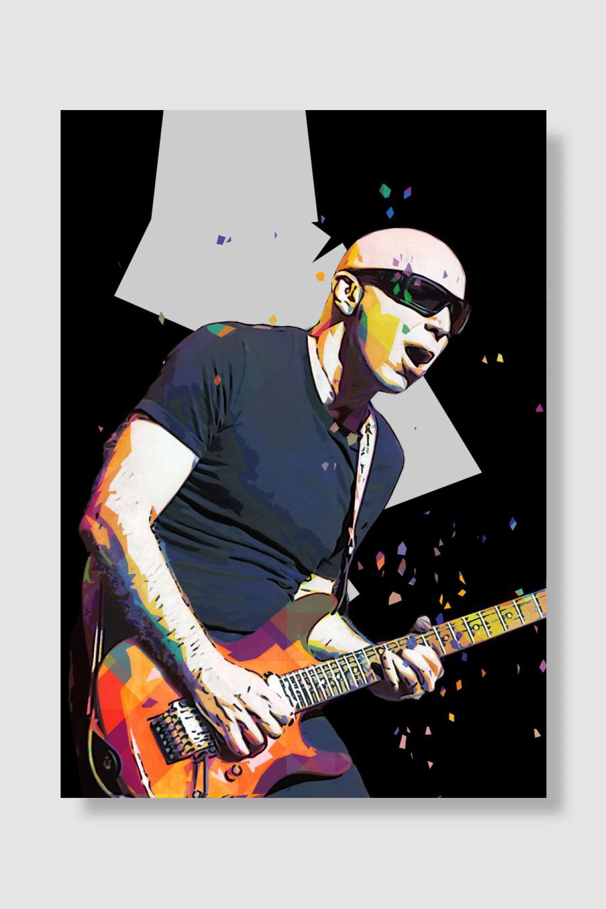 Joe Satriani Müzik Poster Çerçevesiz Yüksek Kalite Müzik Afiş Duvar Poster