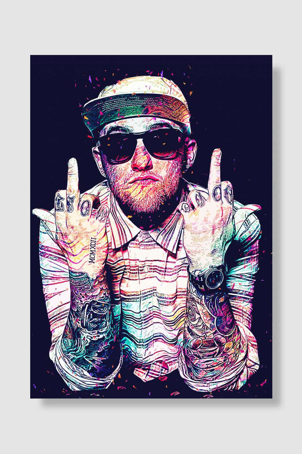 Mac Miller Müzik Poster Çerçevesiz Yüksek Kalite Müzik Afiş Duvar Poster