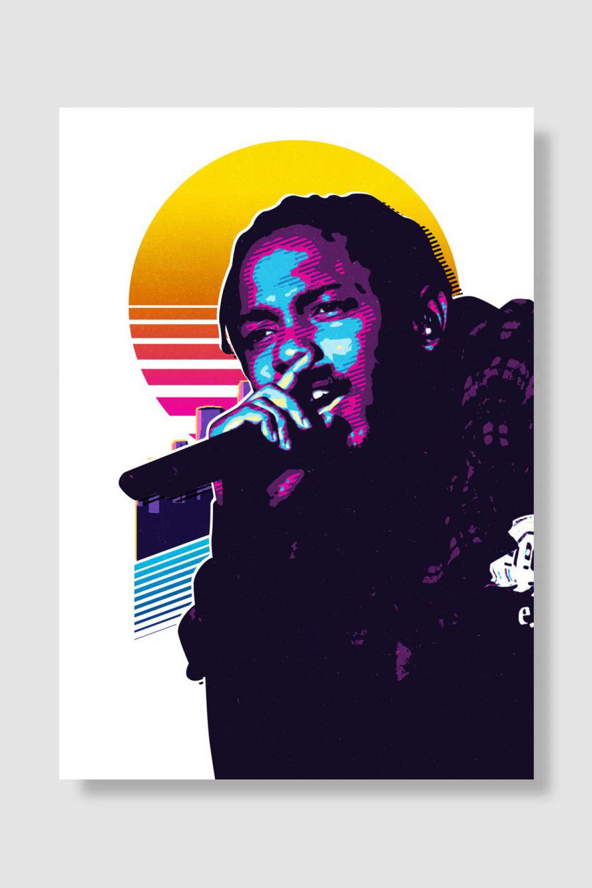 Kendrick Lamar Müzik Poster Çerçevesiz Yüksek Kalite Müzik Afiş Duvar Poster