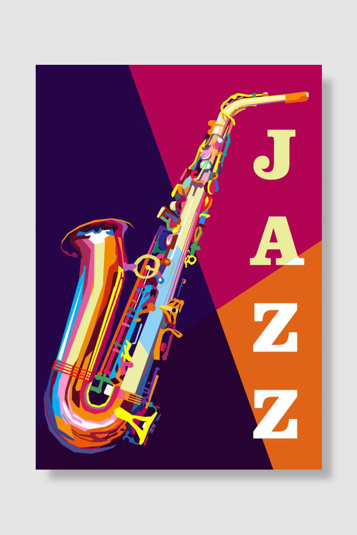 saxophone Müzik Poster Çerçevesiz Yüksek Kalite Müzik Afiş Duvar Poster