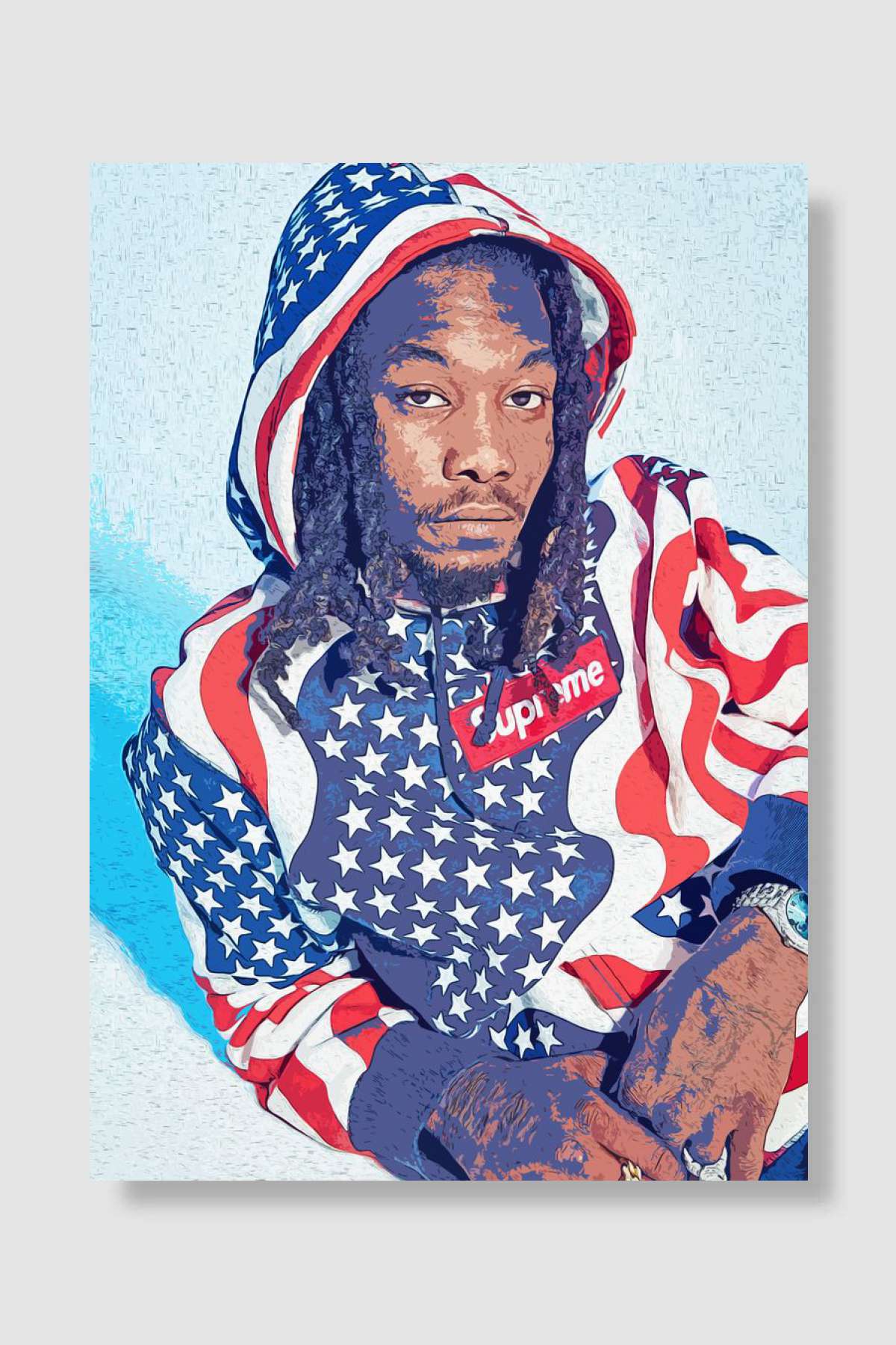 Offset Müzik Poster Çerçevesiz Yüksek Kalite Müzik Afiş Duvar Poster