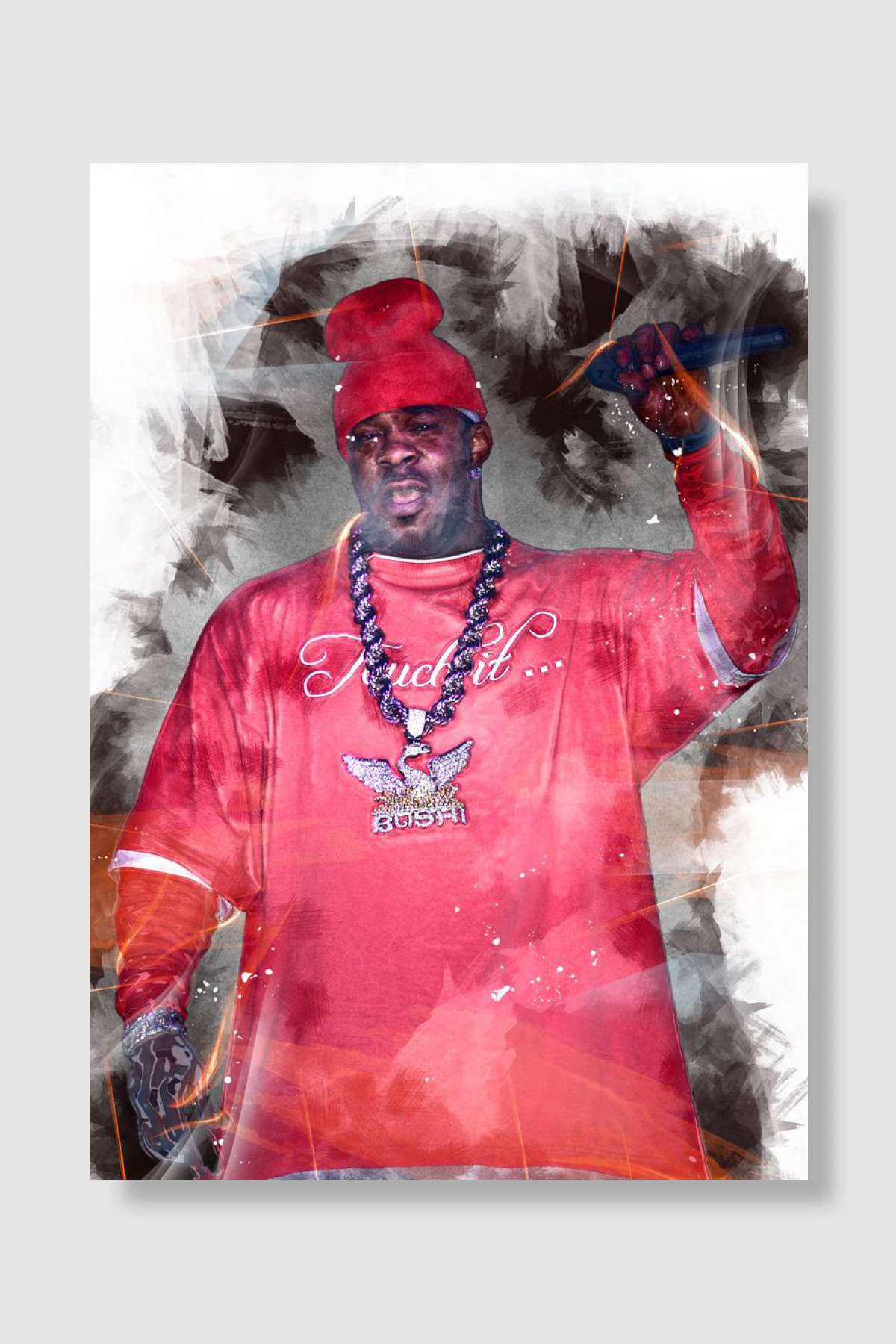 Busta Rhymes Müzik Poster Çerçevesiz Yüksek Kalite Müzik Afiş Duvar Poster