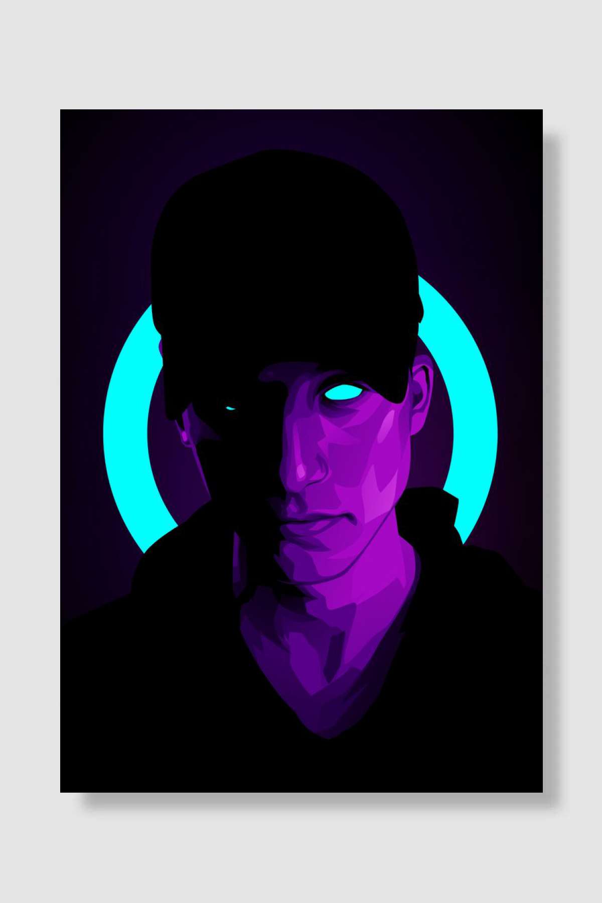 NF Neon Müzik Poster Çerçevesiz Yüksek Kalite Müzik Afiş Duvar Poster