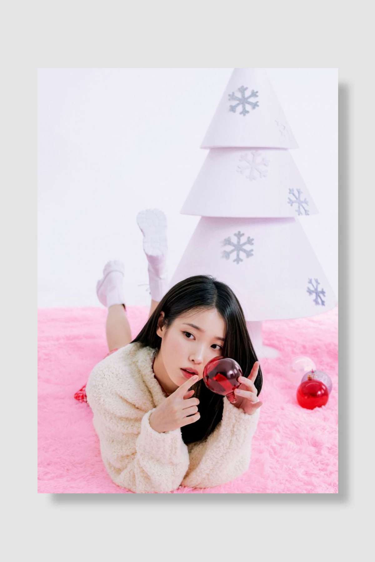 iu in cuteness Müzik Poster Çerçevesiz Yüksek Kalite Müzik Afiş Duvar Poster