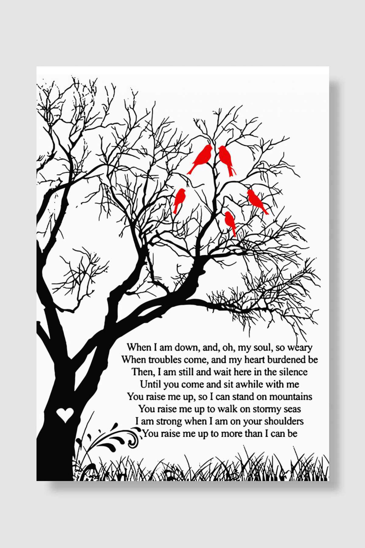 Tree When I Am Down Müzik Poster Çerçevesiz Yüksek Kalite Müzik Afiş Duvar Poster