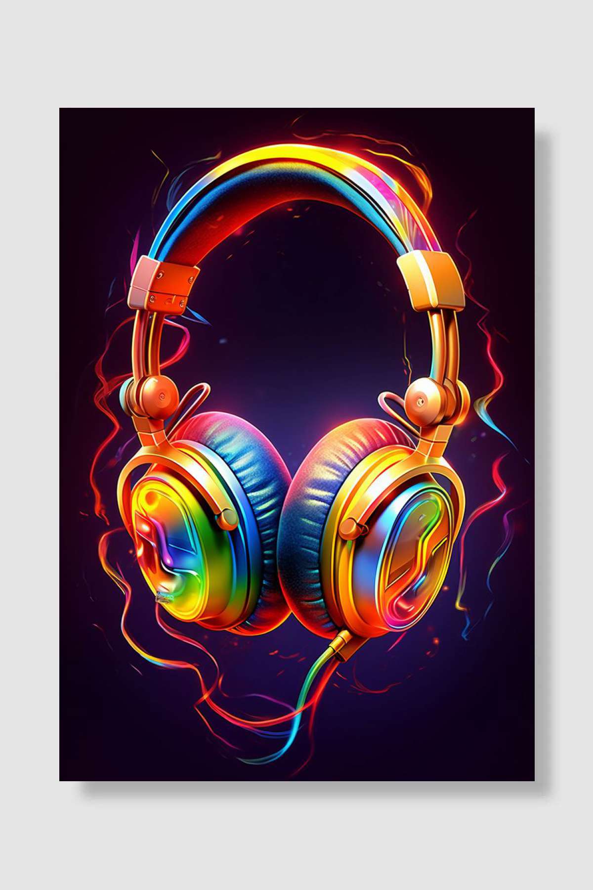 Spectrum of Sound Müzik Poster Çerçevesiz Yüksek Kalite Müzik Afiş Duvar Poster