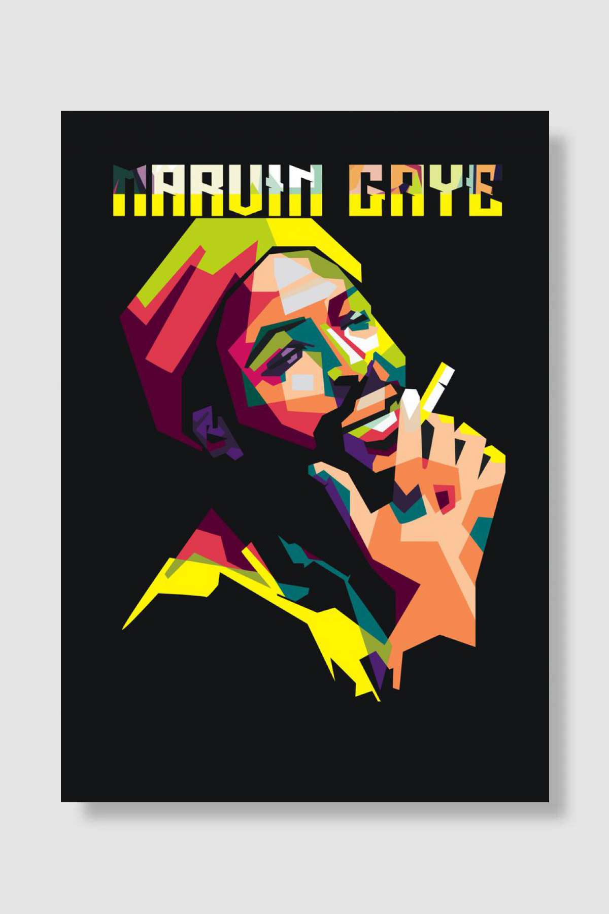 marvin gaye Müzik Poster Çerçevesiz Yüksek Kalite Müzik Afiş Duvar Poster