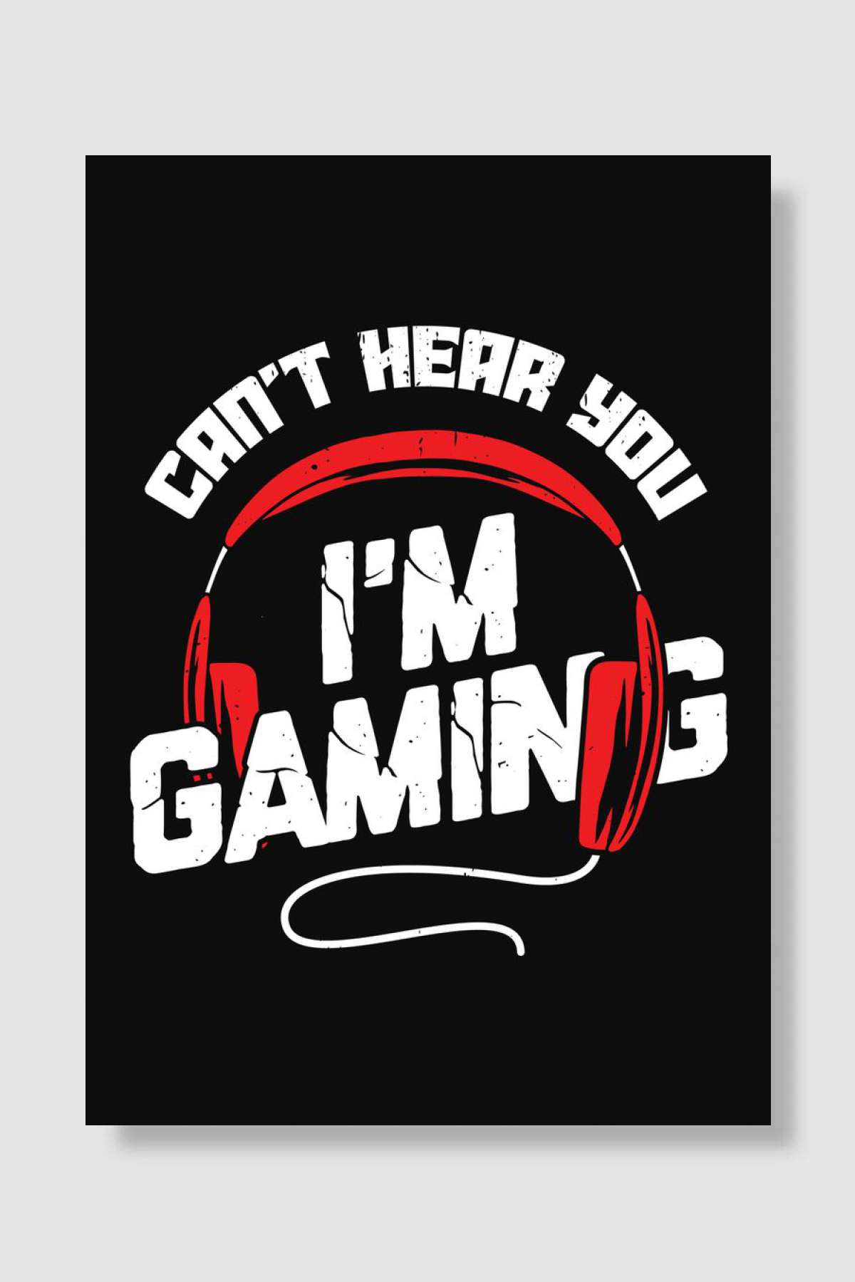 Gaming Gamer Design Müzik Poster Çerçevesiz Yüksek Kalite Müzik Afiş Duvar Poster