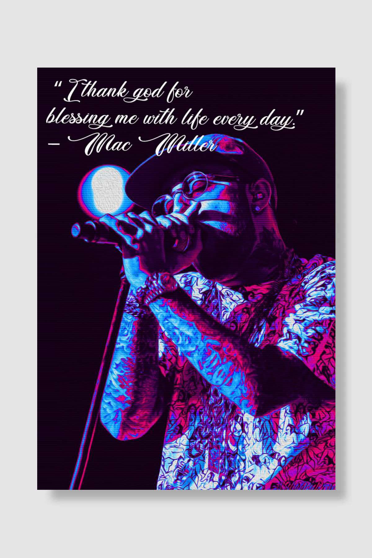 mac miller Müzik Poster Çerçevesiz Yüksek Kalite Müzik Afiş Duvar Poster