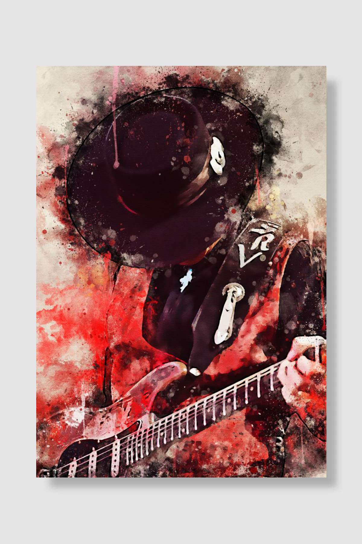 Stevie Ray Vaughan Müzik Poster Çerçevesiz Yüksek Kalite Müzik Afiş Duvar Poster