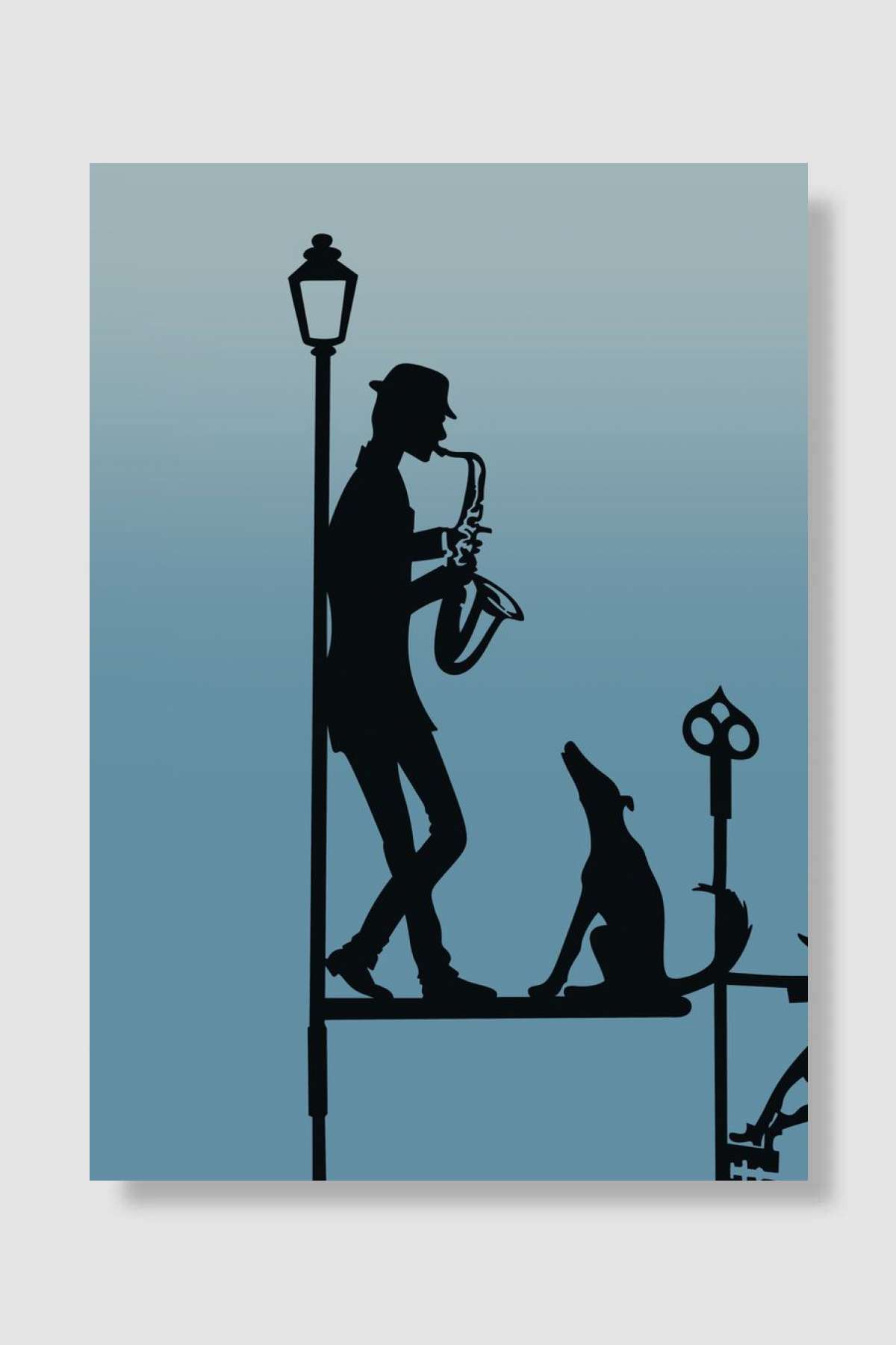 Dog Müzik Poster Çerçevesiz Yüksek Kalite Müzik Afiş Duvar Poster