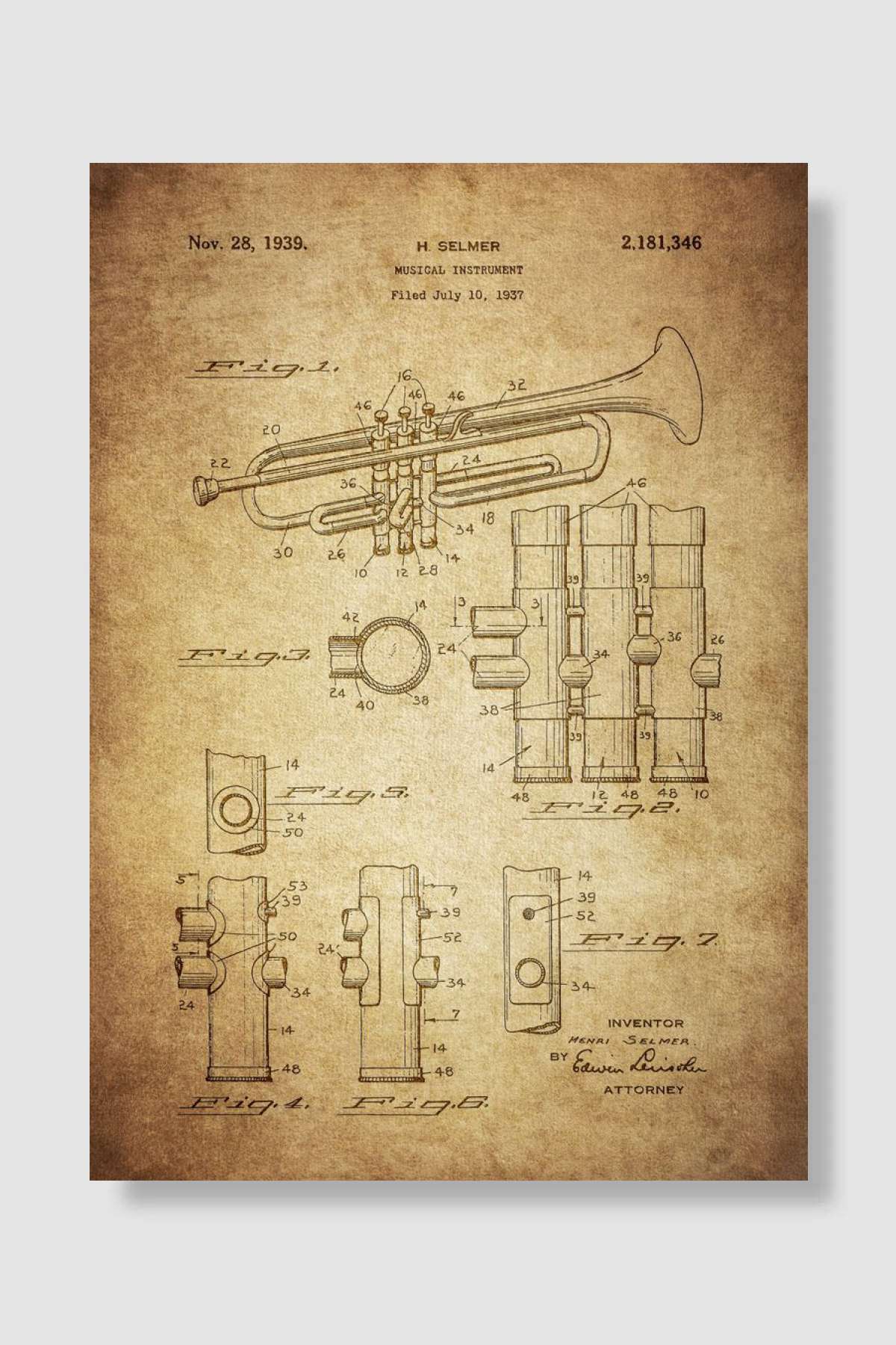 Saxophone Müzik Poster Çerçevesiz Yüksek Kalite Müzik Afiş Duvar Poster