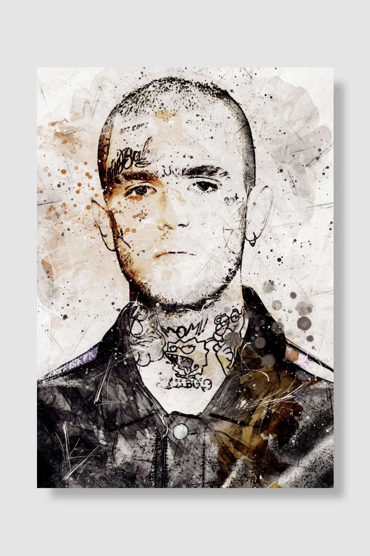 Lil peep Müzik Poster Çerçevesiz Yüksek Kalite Müzik Afiş Duvar Poster