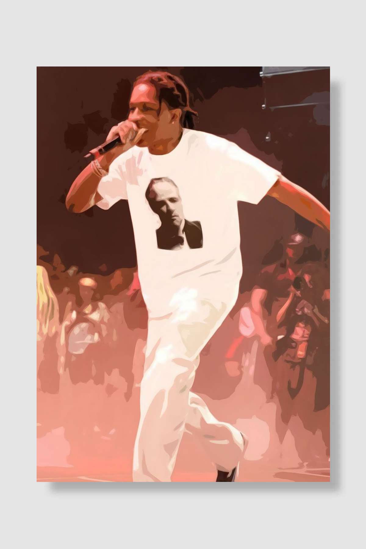 Asap Rocky Müzik Poster Çerçevesiz Yüksek Kalite Müzik Afiş Duvar Poster