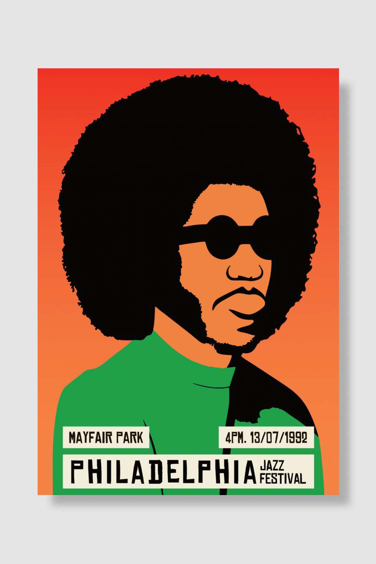 Philadelphia Jazz Festival Müzik Poster Çerçevesiz Yüksek Kalite Müzik Afiş Duvar Poster