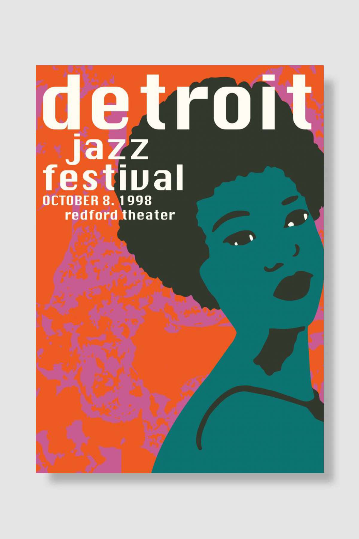 Detroit Jazz Festival Müzik Poster Çerçevesiz Yüksek Kalite Müzik Afiş Duvar Poster
