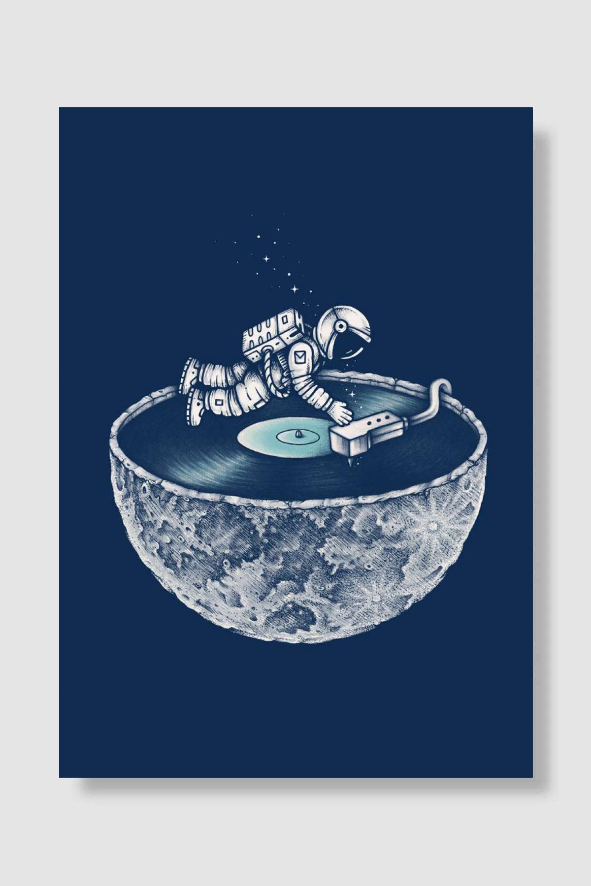 Space Tune Müzik Poster Çerçevesiz Yüksek Kalite Müzik Afiş Duvar Poster