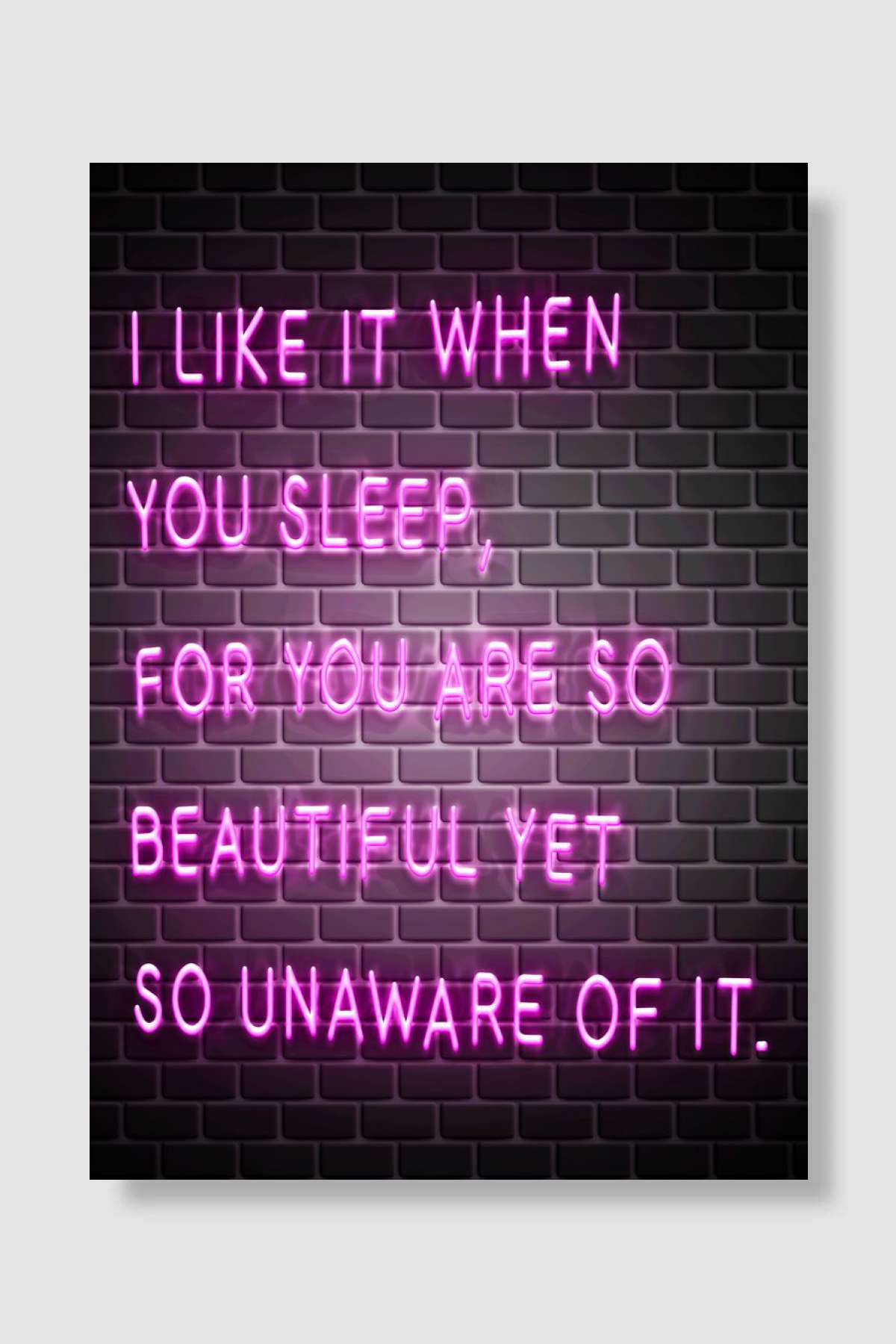 Musical neon quotes Müzik Poster Çerçevesiz Yüksek Kalite Müzik Afiş Duvar Poster