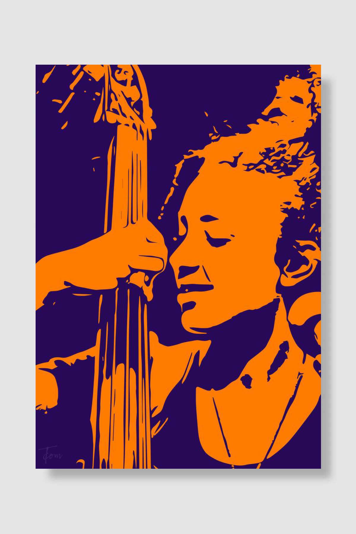 Esperanza Spalding Müzik Poster Çerçevesiz Yüksek Kalite Müzik Afiş Duvar Poster