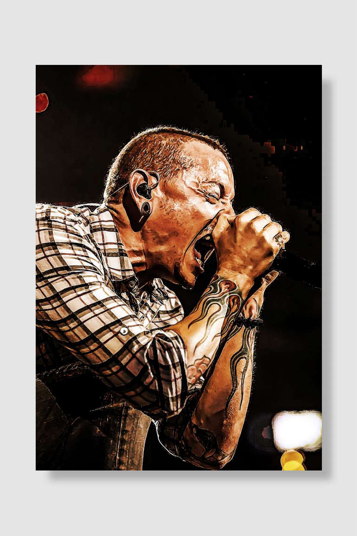 Linkin Park 90 Müzik Poster Çerçevesiz Yüksek Kalite Müzik Afiş Duvar Poster