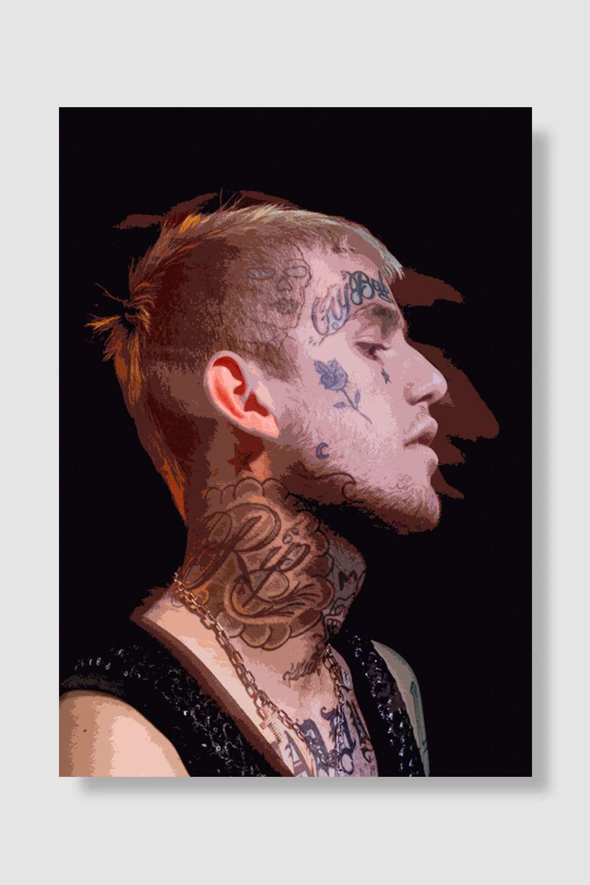 Lil Peep Müzik Poster Çerçevesiz Yüksek Kalite Müzik Afiş Duvar Poster
