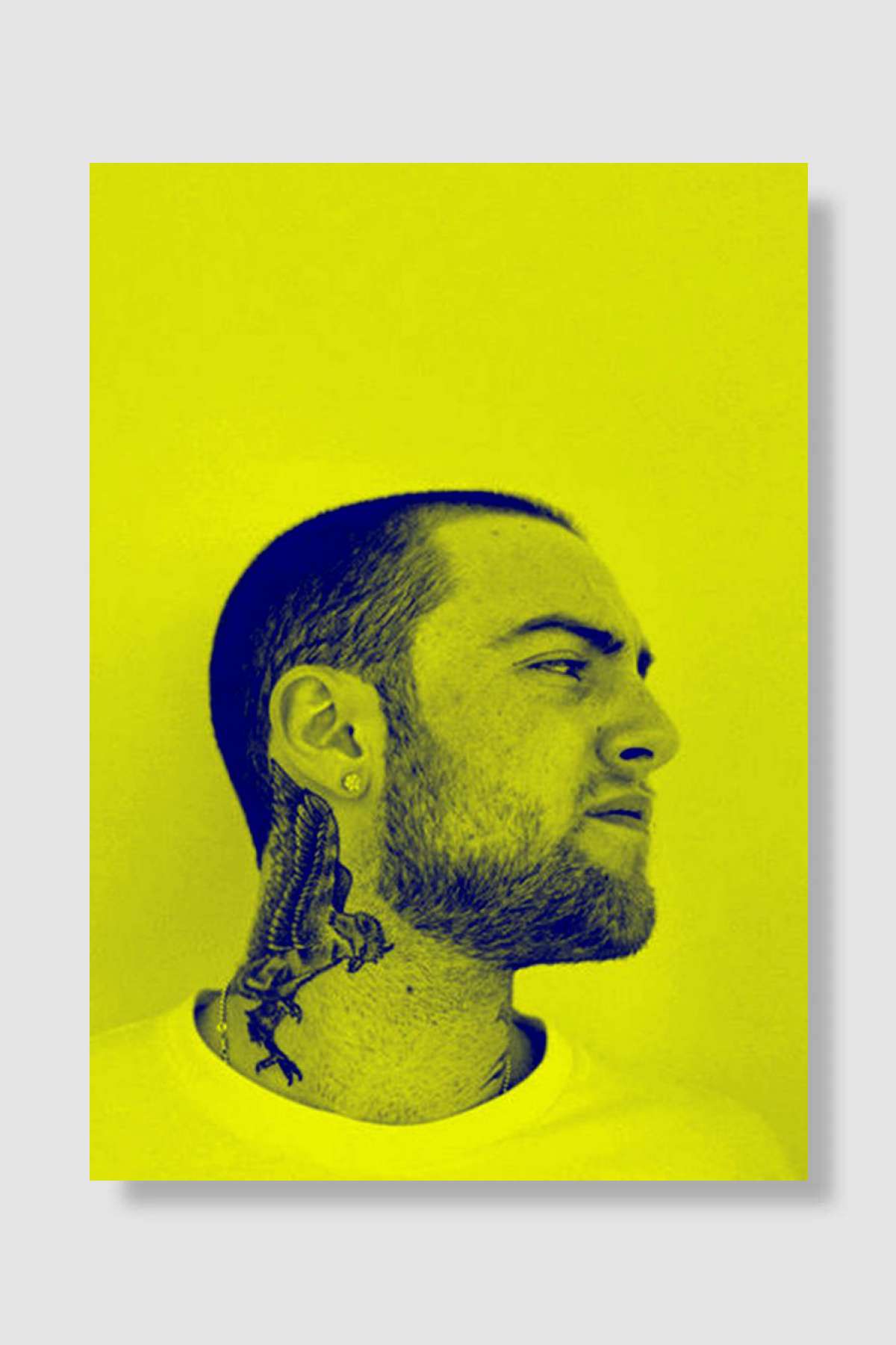mac miller potrait Müzik Poster Çerçevesiz Yüksek Kalite Müzik Afiş Duvar Poster