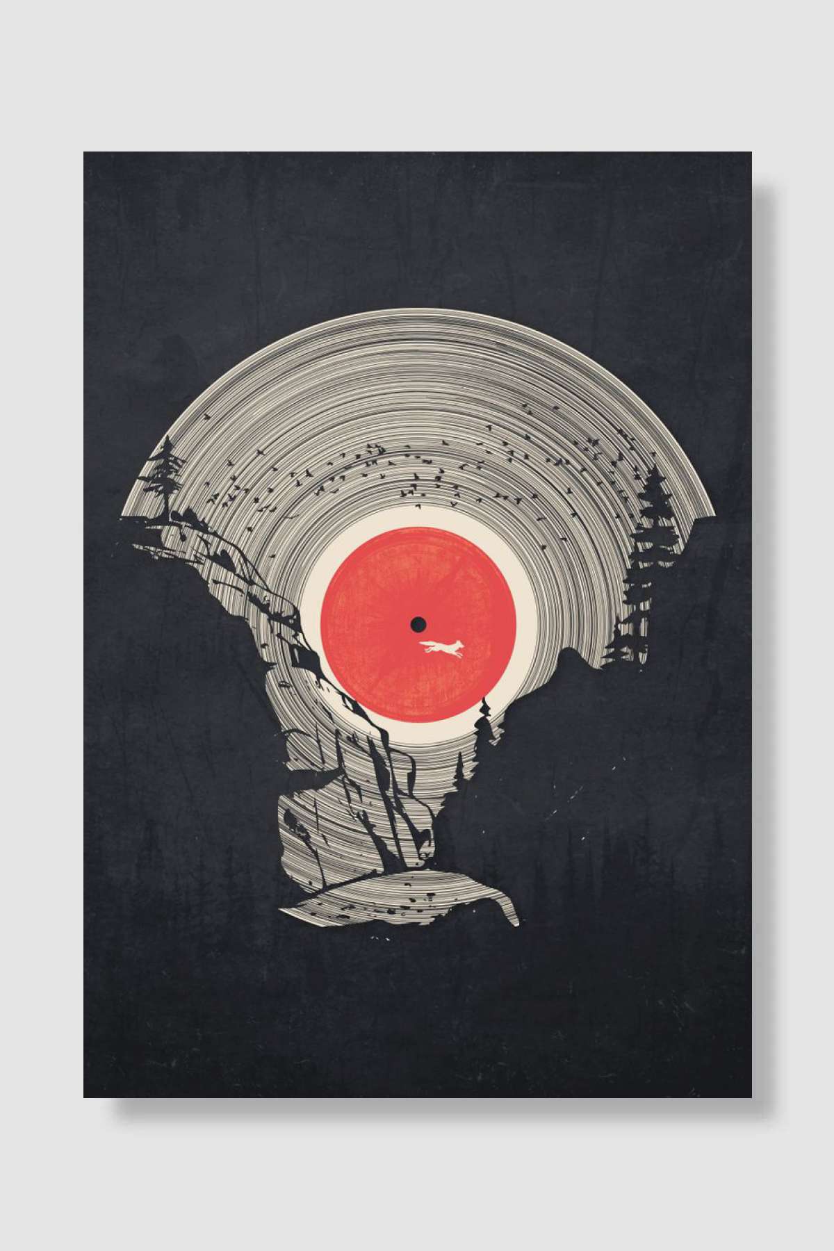 Forest Silence Music Müzik Poster Çerçevesiz Yüksek Kalite Müzik Afiş Duvar Poster