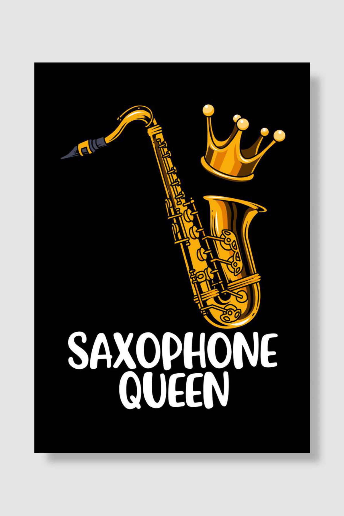 Saxophone Women Jazz Music Müzik Poster Çerçevesiz Yüksek Kalite Müzik Afiş Duvar Poster
