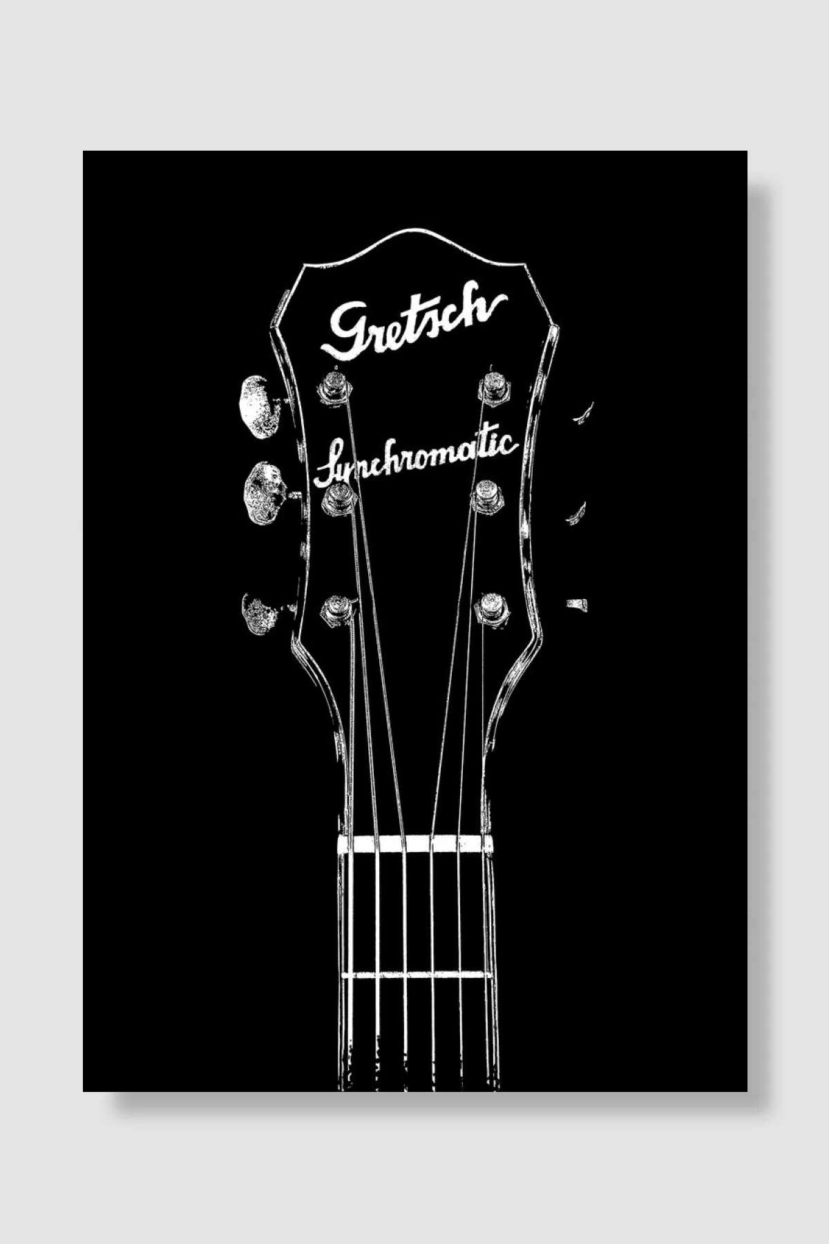 Gretsch Synchromatic Müzik Poster Çerçevesiz Yüksek Kalite Müzik Afiş Duvar Poster
