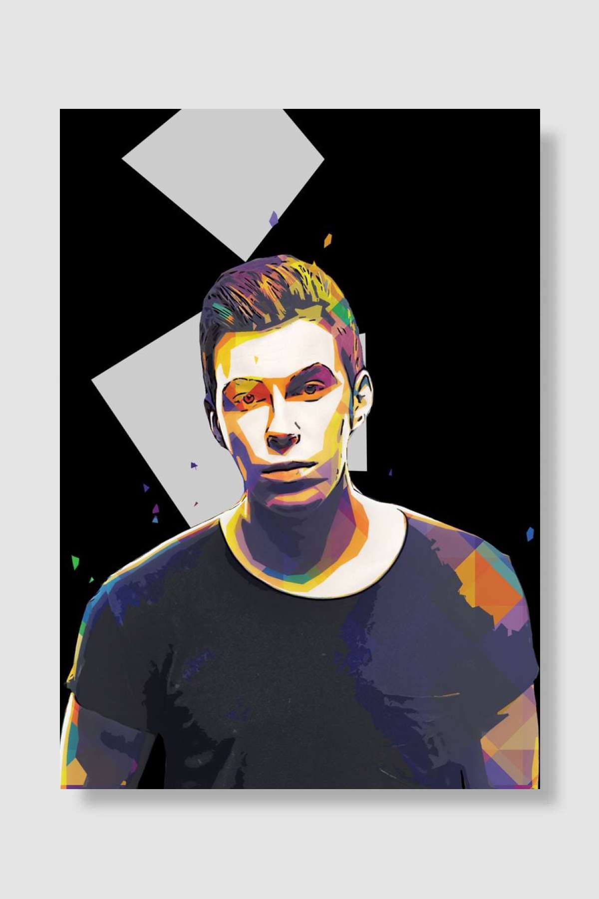 Hardwell Müzik Poster Çerçevesiz Yüksek Kalite Müzik Afiş Duvar Poster
